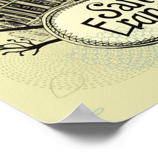 Hand Drawn San Francisco Poster (Ecke)