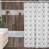 Hand Drawn Santa Claus Weihnachten Duschvorhang