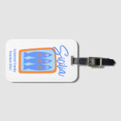 Hand-drawn Sardines Sicily / Italy Family Reunion Gepäckanhänger (Vorderseite (Horizontal))