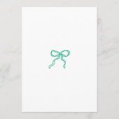 Hand Drawn Scribble Doodles Bow St Patrick's Day  Einladung (Rückseite)