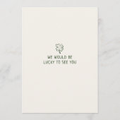 Hand Drawn Scribble Doodles St Patrick's Day Einladung (Rückseite)