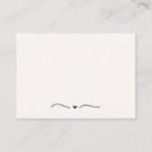 Hand Drawn Scribble Quirky UAWG Wedding Begleitkarte (Rückseite)