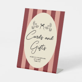 Hand Drawn Scribble Wedding Cards & gifts sign Sockelschild