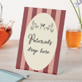 Hand Drawn Scribble Wedding Polaroid sign Sockelschild (In Situ)