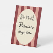 Hand Drawn Scribble Wedding Polaroid sign Sockelschild (Vorderseite)