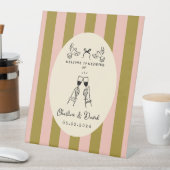 Hand Drawn Scribble Wedding Welcome Sign Sockelschild (In Situ)