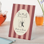 Hand Drawn Scribble Wedding Welcome Sign Sockelschild (In Situ)