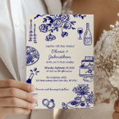 Hand Drawn Scribbles/Doodles Wedding Invitation Einladung