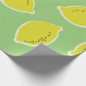 Hand drawn seamless pattern with lemons in yellow, geschenkpapier (Ecke)
