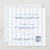 Hand-Drawn Seashell Monogram Coastal Bridal Shower Einladung (Rückseite)