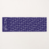 Hand-drawn Seashell Patterned Yoga Mat Yogamatte (Rückseite (Horizontal))