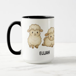 Hand Drawn Sheep Custom Cute Tasse