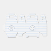 Hand-Drawn Shell Monogram Coastal Wedding Geschenkschachtel (Ungefaltet)