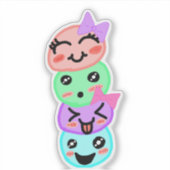 Hand-drawn, Sibling Joy, Emotion Stack, Kids Art,  Aufkleber (Vorderseite)