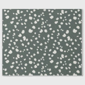 Hand Drawn Silver Dollar Lunaria Pattern Custom Geschenkpapier (Flach)