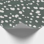 Hand Drawn Silver Dollar Lunaria Pattern Custom Geschenkpapier (Ecke)