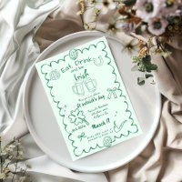 Hand Drawn St. Patrick's Day Girls Night Part