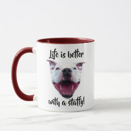 Hand Drawn Staffordshire Bull Terrier Mug Tasse