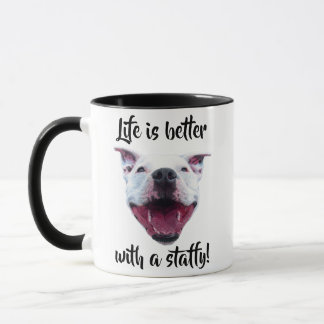 Hand Drawn Staffordshire Bull Terrier Mug Tasse