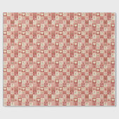 Hand Drawn Sweet Patchwork - Wrapping Paper Roll Geschenkpapier (Flach)