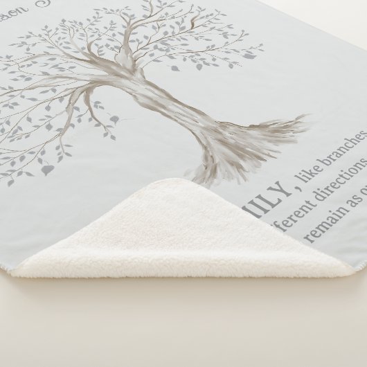 Hand Drawn Tree Personalized Name Quote Light Gray Sherpadecke (3/4)