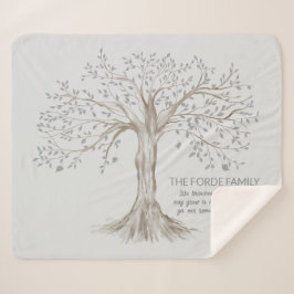 Hand Drawn Tree Personalized Quote Light Gray Sherpadecke