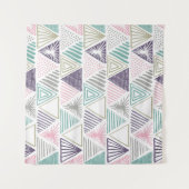 Hand drawn triangle seamless pattern. wandteppich (Vorderseite (Horizontal))