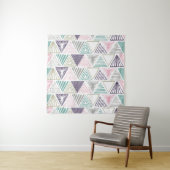 Hand drawn triangle seamless pattern. wandteppich (Beispiel)