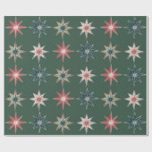 Hand Drawn Twinkle Stars - Holiday Wrapping Paper Geschenkpapier (Flach)