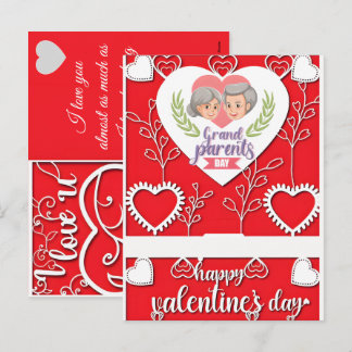 Hand Drawn USA Grandparents Day Personalized Feiertagspostkarte