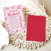 Hand Drawn Valentine Over Or Under Baby Shower Einladung