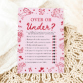 Hand Drawn Valentine Over Or Under Baby Shower Einladung