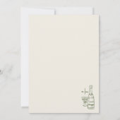 Hand Drawn Vintage Wedding Save The Date (Rückseite)