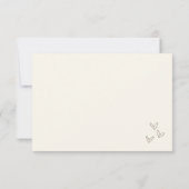  Hand Drawn Vintage Whimsical Wedding RSVP Karte (Rückseite)