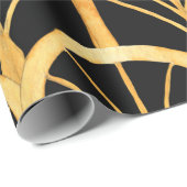 Hand drawn watercolor seamless pattern with gold i geschenkpapier (Rolleneckpunkt)