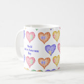 Hand Drawn Watercolor World Autism Awareness Day Kaffeetasse (Vorderseite Links)