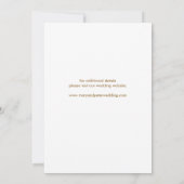 Hand drawn wedding invitation floral beach einladung (Rückseite)