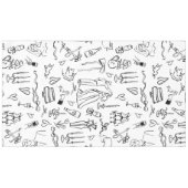 hand drawn wedding marriage bridal toile tischdecke (Vorderseite (Horizontal))