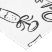 hand drawn wedding marriage bridal toile tischdecke (Schrägansicht)