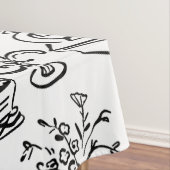 hand drawn wedding marriage champagne fountain tischdecke (Beispiel)