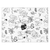 hand drawn wedding marriage engagement proposal tischdecke (Vorderseite (Horizontal))