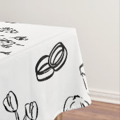 hand drawn wedding marriage engagement proposal tischdecke (Beispiel)