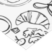 hand drawn wedding marriage vegan vegetarian tischdecke (Schrägansicht)