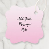 Hand Drawn Whimsical Butterfly Mandala Geschenkanhänger (Rückseite)