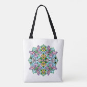 Hand Drawn Whimsical Butterfly Mandala Tasche (Rückseite)