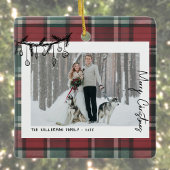 Hand Drawn Whimsical Christmas Photo Keramikornament