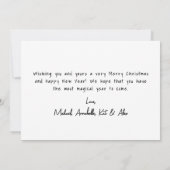 Hand Drawn Whimsical Frohe Weihnachten (Rückseite)