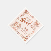 Hand Drawn Whimsical Halloween Brautparty Napki Serviette (Ecke)