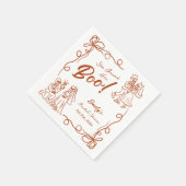 Hand Drawn Whimsical Halloween Brautparty Napki Serviette (Ecke)
