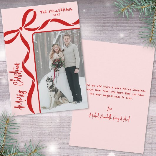 Hand Drawn Whimsical Merry Christmas Feiertagskarte